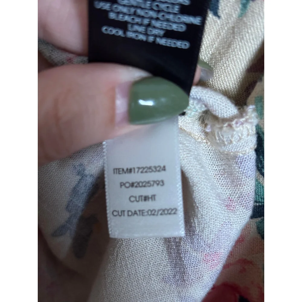 Torrid Mini Dress Floral Smocked Flowy Stretch Rayon Blend Multicolor Women's 0 - Picture 5 of 9